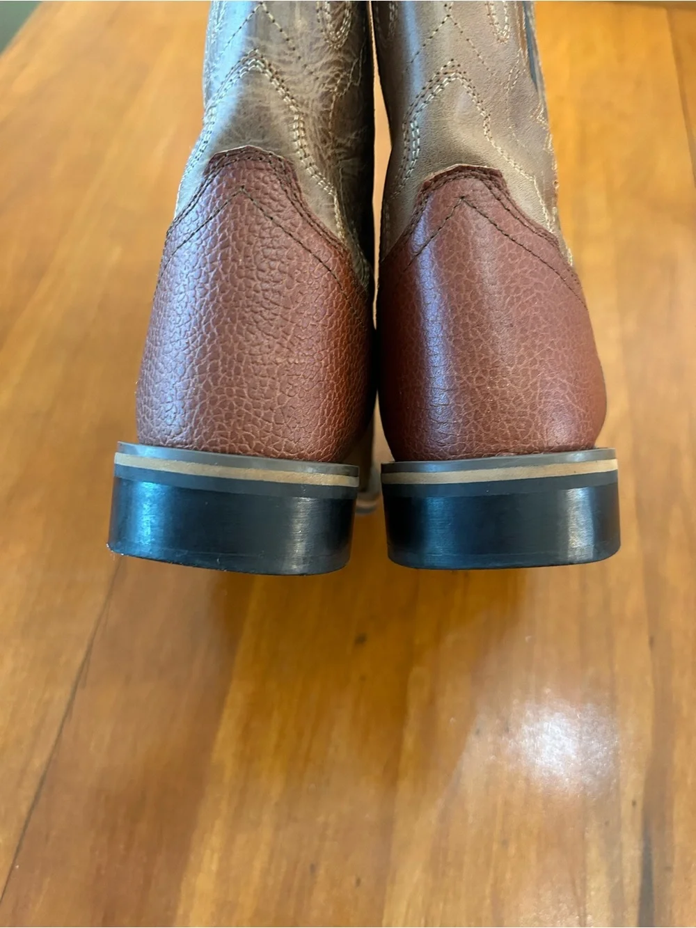 Smoky Mountain Square Toe Two-Tone Western Cowboy Boots Size 5Y